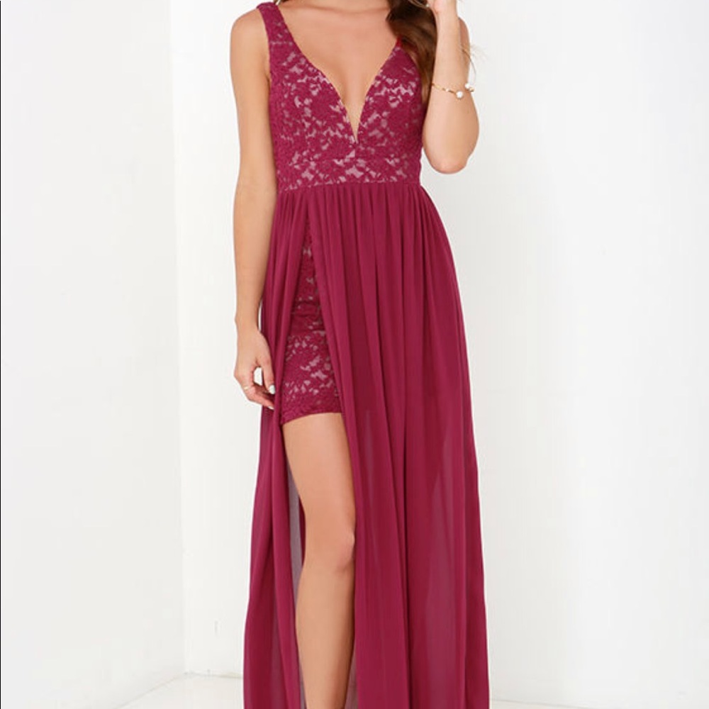 Maroon dress